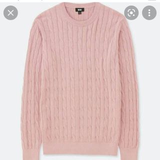 ユニクロ(UNIQLO)の値下げ！UNIQLO コットンカシミヤケーブルネックセーター(ニット/セーター)