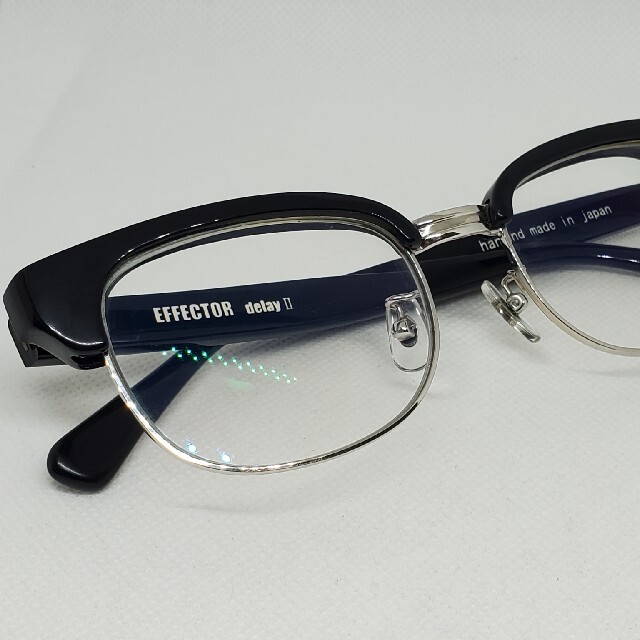 EFFECTOR(エフェクター)のEFFECTOR眼鏡 エフェクター メガネ delay 2 BK ディレイ ツー メンズのファッション小物(サングラス/メガネ)の商品写真
