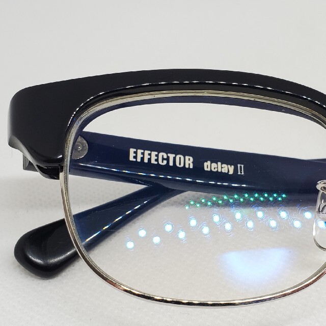 EFFECTOR(エフェクター)のEFFECTOR眼鏡 エフェクター メガネ delay 2 BK ディレイ ツー メンズのファッション小物(サングラス/メガネ)の商品写真