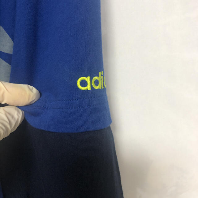 adidas(アディダス)のadidas アディダス　ロンT  ブルー　 L-LL  品番453 メンズのトップス(Tシャツ/カットソー(七分/長袖))の商品写真