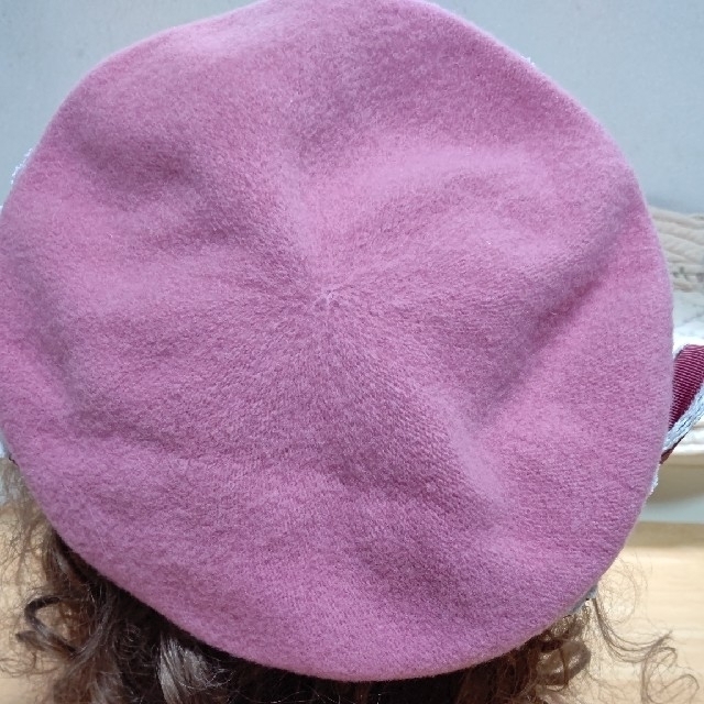 BABY,THE STARS SHINE BRIGHT(ベイビーザスターズシャインブライト)の一番人気色リボンベレー帽ピンク レディースの帽子(ハンチング/ベレー帽)の商品写真