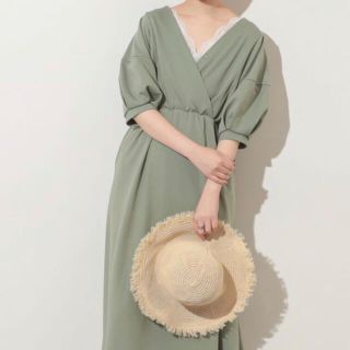 ナチュラルクチュール(natural couture)のランタンスリーブ2WAYカットワンピース(ロングワンピース/マキシワンピース)