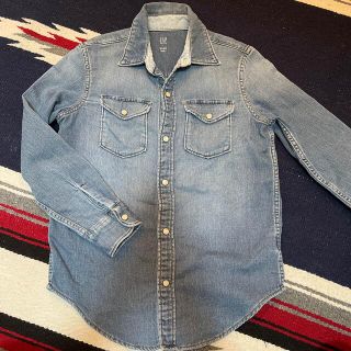 ギャップ(GAP)のGAP デニム風シャツ　L 140㎝(ブラウス)