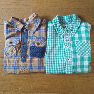 ブランシェス(Branshes)のbranshes 長袖シャツ 2点セット 90センチ(Tシャツ/カットソー)