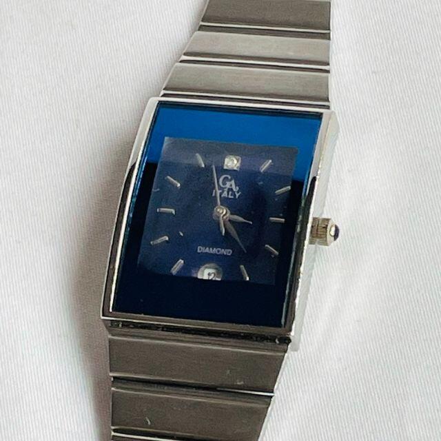 ジャンニアッカルディ　腕時計　レディース　角型　紺　イタリア製　MILANO | フリマアプリ ラクマ