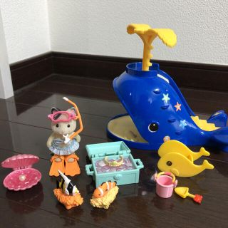 エポック(EPOCH)の専用☆シルバニアファミリー 海の宝さがし くじらのすべり台(ぬいぐるみ/人形)