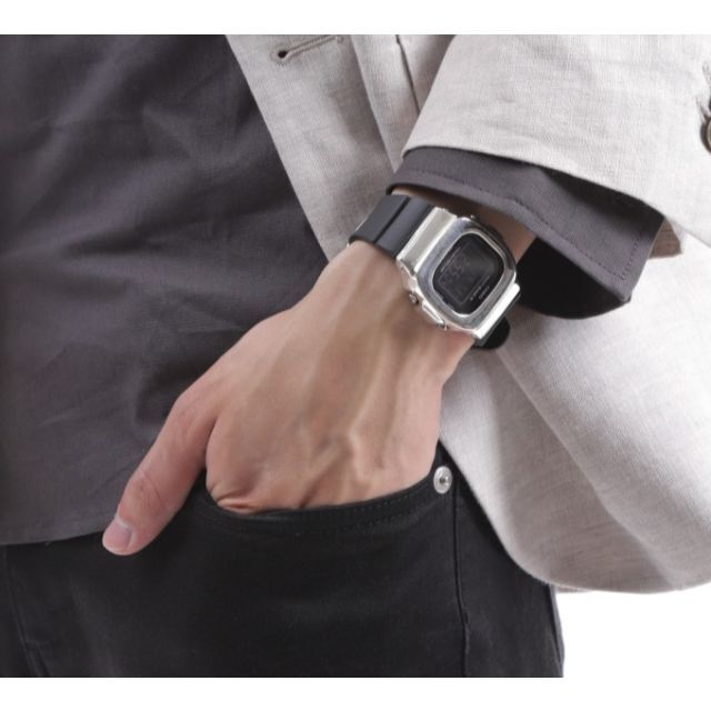 Gショック BGD-5000用カスタムベゼル シルバー925 鏡面加工