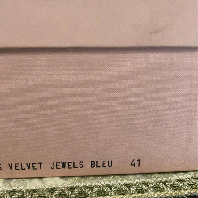 新品　miu miu ミュウミュウ　41 VELVET JEWEL サンダル