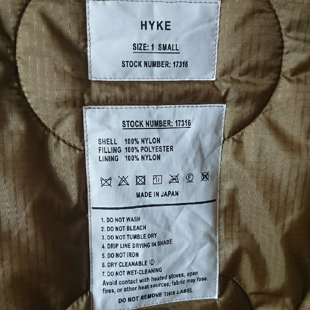 今季新品HYKE ハイクキルティング Quilted Liner Coat cinema.sk