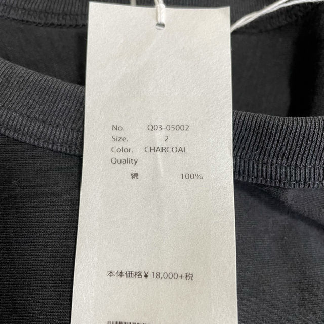 COMOLI(コモリ)のCOMOLI 19AW フットボールTシャツ チャコール 2 コモリ メンズのトップス(Tシャツ/カットソー(七分/長袖))の商品写真
