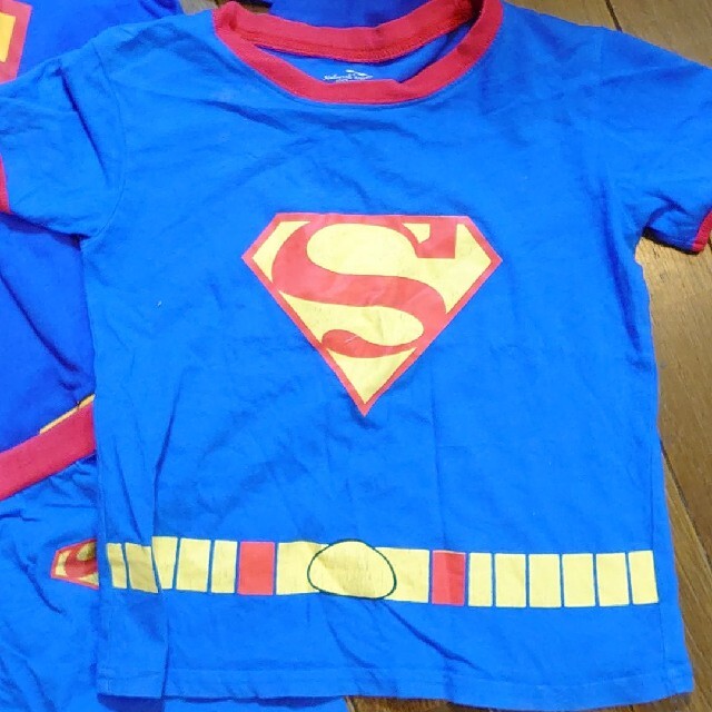 なりきりスーパーマン　半袖上下と、長袖上のみ キッズ/ベビー/マタニティのキッズ服男の子用(90cm~)(Tシャツ/カットソー)の商品写真