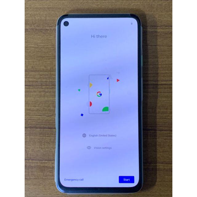 白 Google pixel 4a(5G) 新品未使用 SIMフリースマートフォン本体