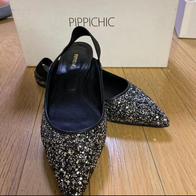 在庫有り お買い得 PIPPICHIC ピッピシック グリッターパンプス ラメ