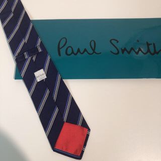 ポールスミス(Paul Smith)のポールスミス   ネクタイ　ブルー　ストライプ(ネクタイ)