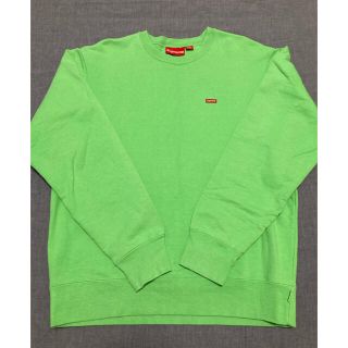 シュプリーム(Supreme)のsupreme small box logo crewneck 19aw 緑(スウェット)