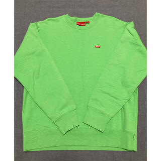 シュプリーム(Supreme)のsupreme small box logo crewneck 19aw 緑(スウェット)