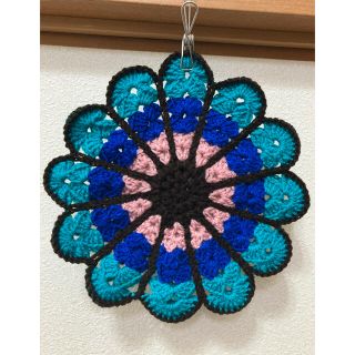 ハンドメイド　お花　円座(雑貨)