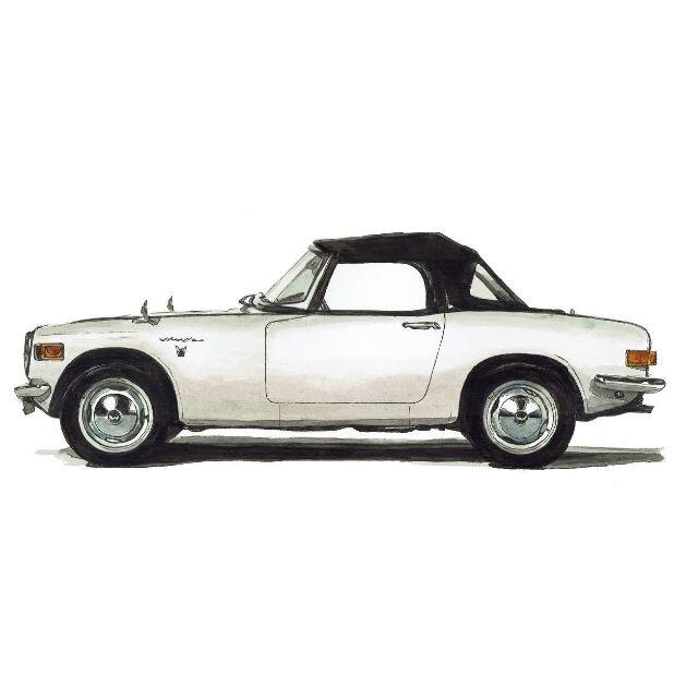 大学 割引 NC-662ホンダS800M/S800限定版画サイン額装作家平右ヱ門の通販 F1