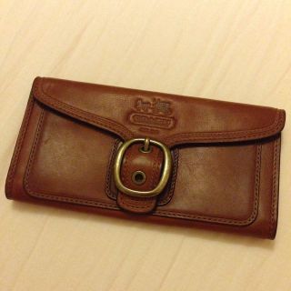 コーチ(COACH)のCOACH＊オールレザーフラップ長財布☆(財布)