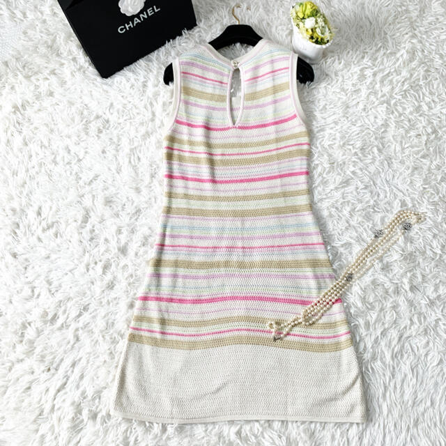 れており CHANEL ボーダー ピンク ワンピース ドレスの通販 by SALON.C