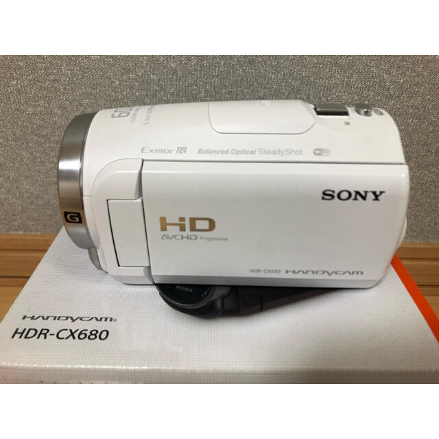 CX680 Sony ホワイト ビデオカメラ 展示品 メーカー保証有 送料込