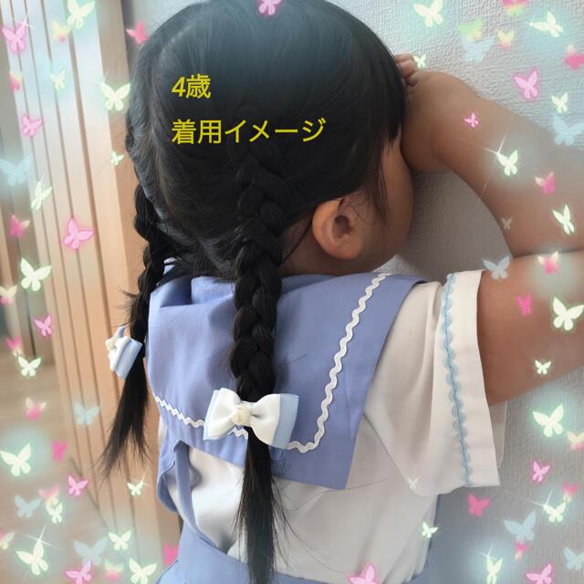 【kurumi様専用】ファミリア好き୨୧赤チェック リボンヘアゴム 2本セット♡ ハンドメイドのキッズ/ベビー(ファッション雑貨)の商品写真