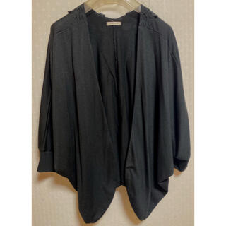 ザラ(ZARA)の試着のみ✨BLACKバッグレースが可愛いドルマンガーデ🖤size M(カーディガン)