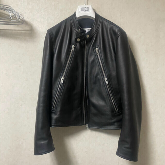 Maison Martin Margiela(マルタンマルジェラ)のMaison Margiela マルジェラ　八の字ライダース　5zipライダース メンズのジャケット/アウター(ライダースジャケット)の商品写真