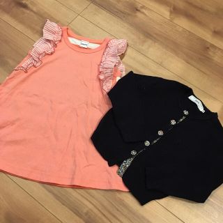 シップスキッズ(SHIPS KIDS)の【美品！再値下げしました！】SHIPS ワンピース カーディガンセット(ワンピース)