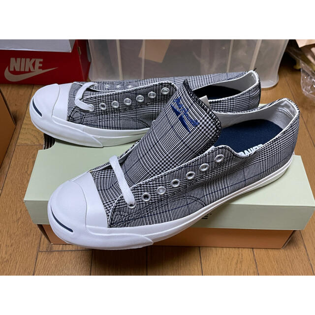 CONVERSE(コンバース)のCONVERSE ジャックパーセル グレンチェック 27.5 グレー メンズの靴/シューズ(スニーカー)の商品写真