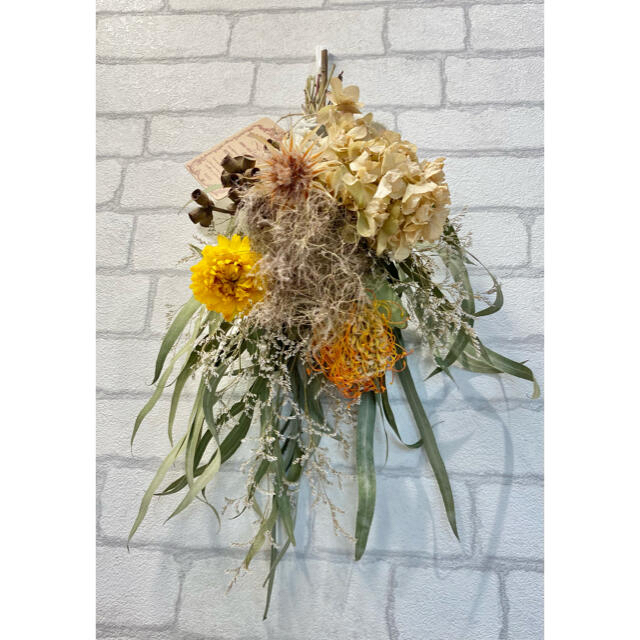 ドライフラワー スワッグ❁81 スモークツリー 紫陽花 ワイルドフラワー 花束