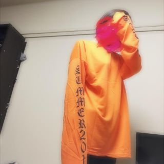 翌日配送！袖ロゴロングスリーブTシャツ❥❥韓国ファッション(Tシャツ(長袖/七分))