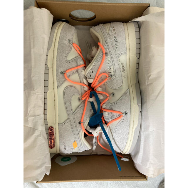 NIKE off-white dunk low lot 19