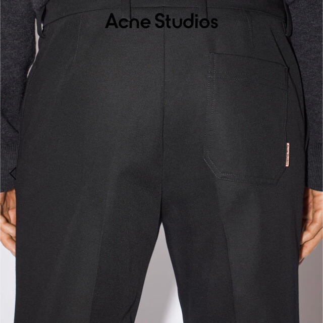 新品 アクネ Acne パンツ ブラック 46 トラウザーズ