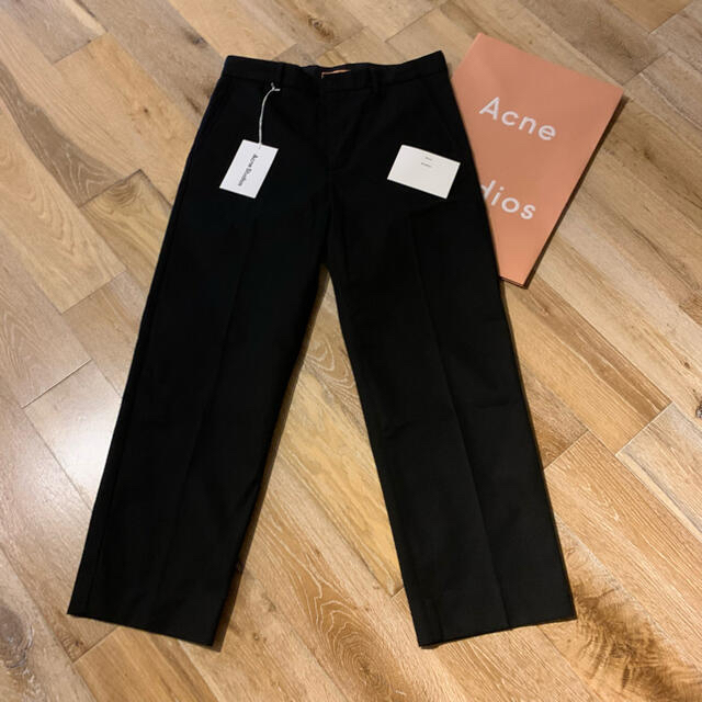 新品 アクネ Acne パンツ ブラック 46 トラウザーズ