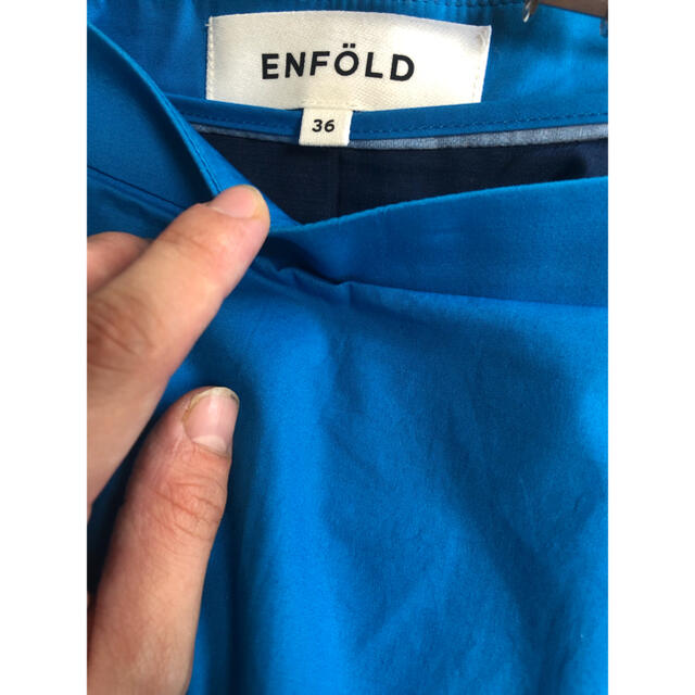 ENFOLD(エンフォルド)の【美品】ENFOLD レイヤードパンツ　ブルー レディースのパンツ(その他)の商品写真