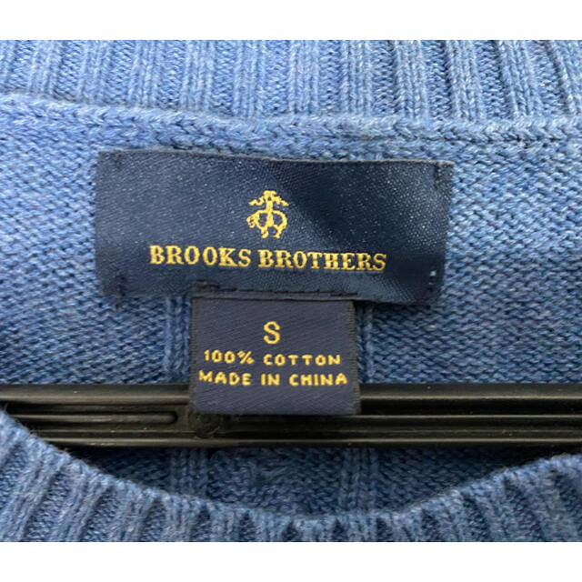 Brooks Brothers(ブルックスブラザース)の【美品】ブルックスブラザーズ スーピマコットンケーブル　クルーネックセーター メンズのトップス(ニット/セーター)の商品写真