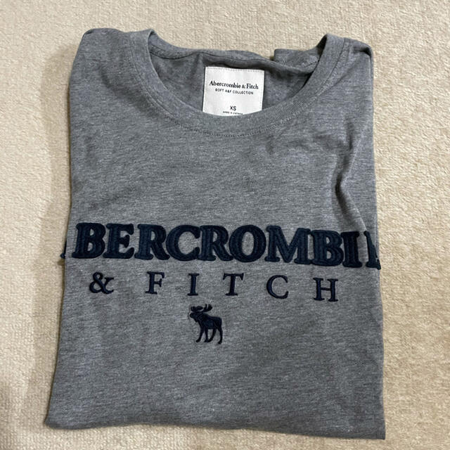 Abercrombie&Fitch(アバクロンビーアンドフィッチ)の🌟新品　アバクロロゴTシャツ　XS グレー🌟 メンズのトップス(Tシャツ/カットソー(半袖/袖なし))の商品写真