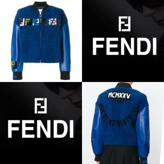 フェンディ(FENDI)の【希少】FENDI レザー×ボアジャケット！値下げ中！(ブルゾン)