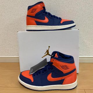 ナイキ(NIKE)のJORDAN 1 HIGH BLUE VOID TURF ORANGE (W)(スニーカー)