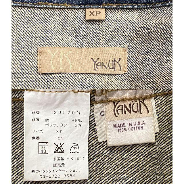 YANUK(ヤヌーク)の＊ヤヌーク デニムジャケット ジージャン 米国製 XP レディースのジャケット/アウター(Gジャン/デニムジャケット)の商品写真