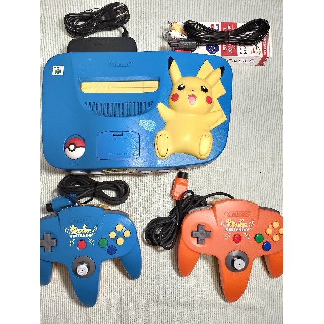 NUS-101 Ｎintendo 64 Ｎ64  本体　ピカチュウ　ブルー