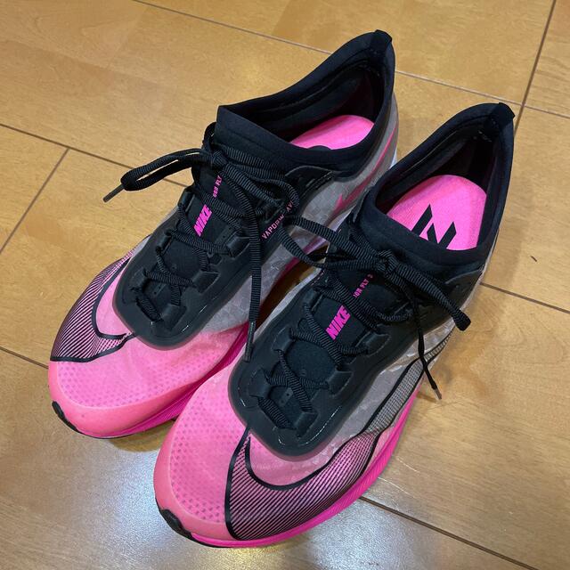 NIKE ZOOM FLY 3 ピンク×ブラック 24.5cm