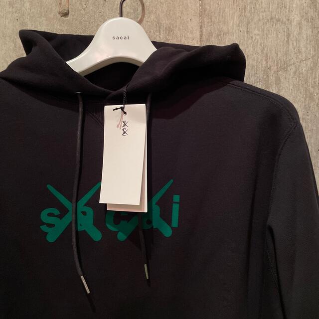 新品未使用品　sacai KAWS Flock Hoodie 3 L