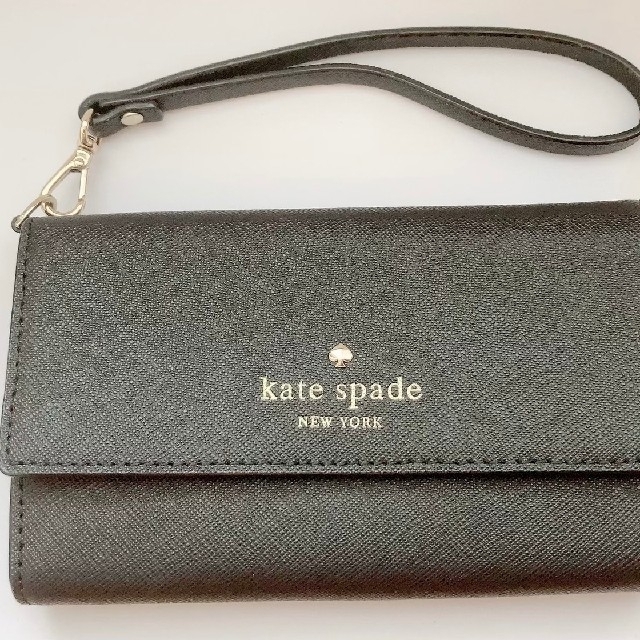 kate spade new york(ケイトスペードニューヨーク)のkate spade newyork　iPhoneカバーケース　ブラック スマホ/家電/カメラのスマホアクセサリー(iPhoneケース)の商品写真