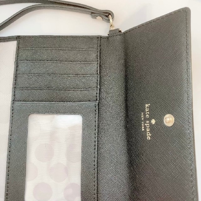 kate spade new york(ケイトスペードニューヨーク)のkate spade newyork　iPhoneカバーケース　ブラック スマホ/家電/カメラのスマホアクセサリー(iPhoneケース)の商品写真