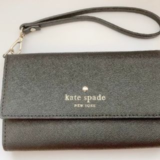 ケイトスペードニューヨーク(kate spade new york)のkate spade newyork　iPhoneカバーケース　ブラック(iPhoneケース)