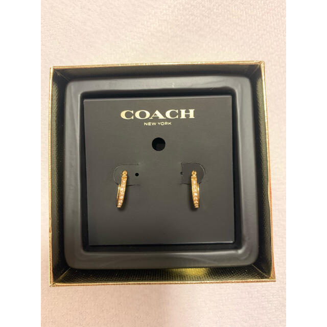 COACH(コーチ)の『美品 新品未使用』COACH コーチ ピアス フープ ゴールド レディースのアクセサリー(ピアス)の商品写真