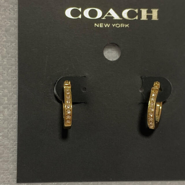 COACH(コーチ)の『美品 新品未使用』COACH コーチ ピアス フープ ゴールド レディースのアクセサリー(ピアス)の商品写真