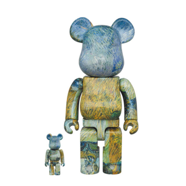 フィギュア限定　ゴッホ展ベアブリック BE@RBRICK  100%&400%